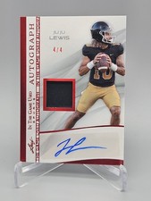 2025 Leaf In The Game Used JuJu Lewis Super Swatch Signatures Auto /4