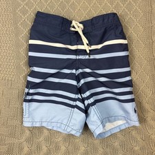 Polo Ralph Lauren Navy and Light Blue Striped Swim Shorts 7