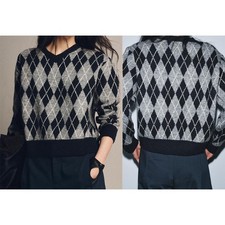 NEW ZARA diamond knit jumper 2142 size S