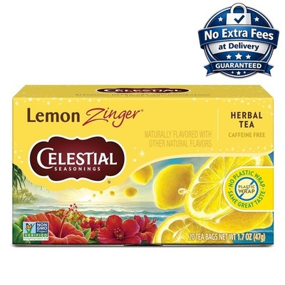 Lemon Herbal Tea Caffeine Free 20 Tea Bags 1 Pack