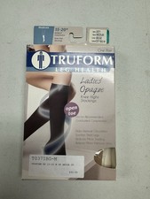 TruForm 0371 Womens Opaque OT Knee Stockings Compression 15-20 mmHg Beige Medium