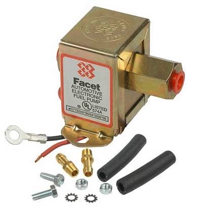 12V FACET SOLID STATE FUEL PUMP FOR KIT CARBURETED ENGINES FACET 40104N PRO42SM - Picture 1 of 1
