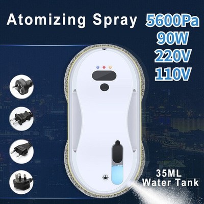 Automatic Household Window Cleaning Robot Smart Remote Control W/ Water Spray *b