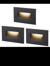 CLOUDY BAY 120V Dimmable LED Step Light, 3000K Warm White 3W Indoor Outdoor 100L