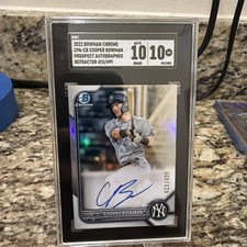 2022 BOWMAN CHROME PROSPECTS COOPER BOWMAN AUTO /499 #CPA-CB