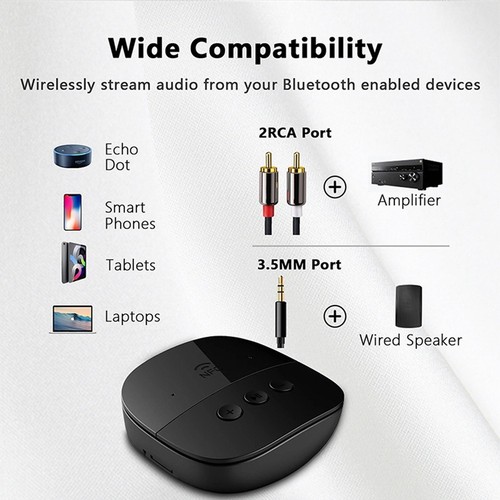 Bluetooth 5.2 Auto-AUX-Audio-Adapter-EmpfäNger, 3,5 mm Kabelloser Freisprec3340 - Bild 7 von 7