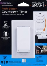 myTouchSmart Push Button In-Wall Digital Countdown Timer Switch, ON/OFF Door ...