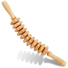Curved Wooden Cellulite Massager Roller