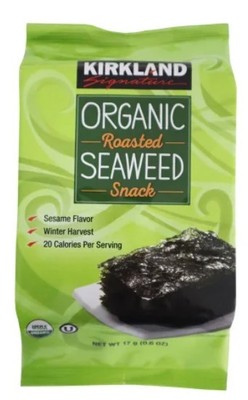 Kirkland Signature Organic Roasted Seaweed Snack, 0.6 oz