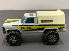 Matchbox Silver Big Foot 1984 Truck With Camper Shell