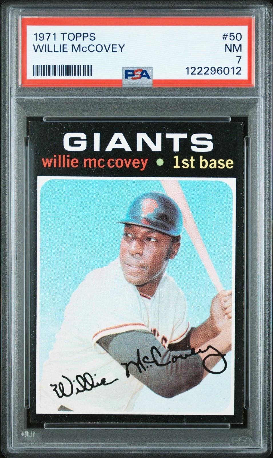 1971 Topps PSA 7 NM Willie McCOVEY # 50 New Grade San Francisco Giants GABCards