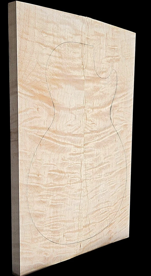 Carve Top 4A Curly Maple - Glued Up - Discounted for Flaw - Image 3 of 4
