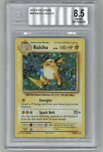 Raichu graded BGS 8.5 for sale on eBay