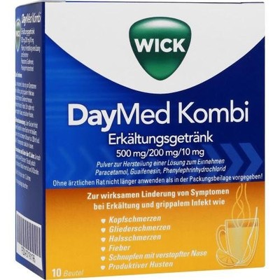 3x Wick Daymed Kombi Erkältungsgetränk Pulver 10 Beutel bei Erkältung 7191196