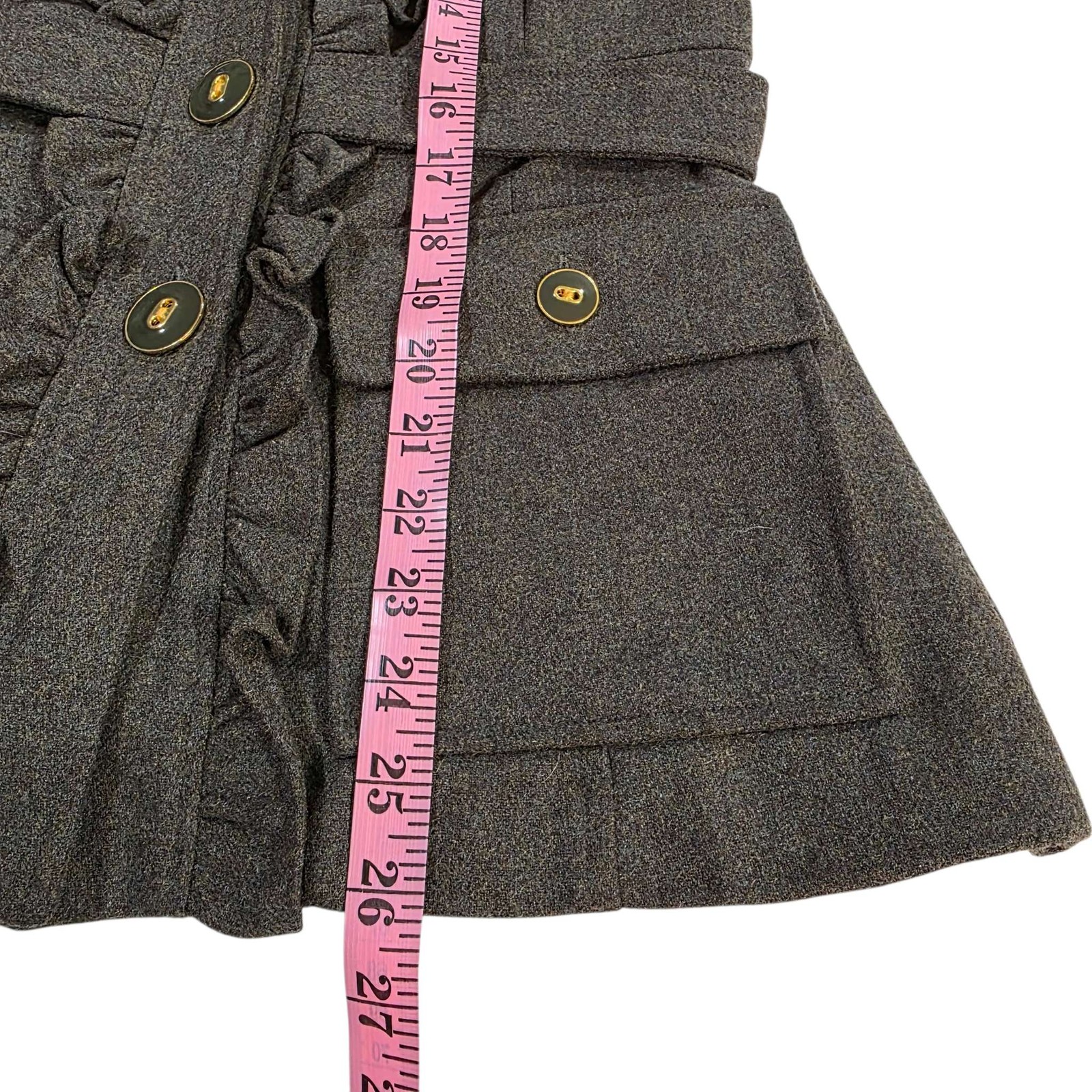 Tabitha Ruffle Button Wool Blend Jacket Women's S… - image 2