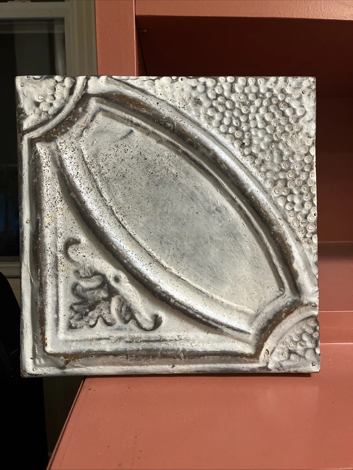 Старинный винтажный потолок металлическая жестяная плитка серый дерево подкладка стены украшение 12 x 12 - Изображение 4 из 4