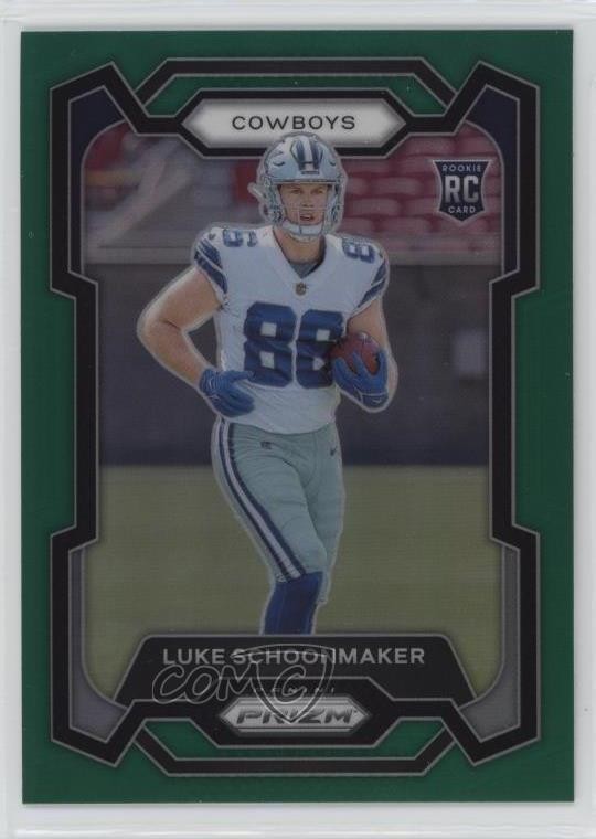 2023 Panini Prizm Rookies Green Prizm Luke Schoonmaker #325 Rookie RC uk2
