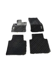 2018-2024 VW VOLKSWAGEN TIGUAN FRONT & REAR FLOOR MATS RUBBER SET OF 4 OEM Black