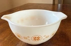 Pyrex Vintage Cinderella Town & Country Mixing Bowl 441, 1.5 Pint Orange White