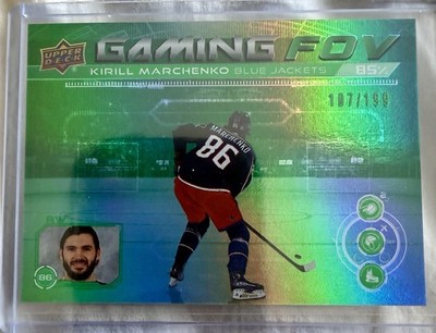 2024-25 Upper Deck Series 1 Kirill Marchenko Gaming FOV Green 107/199