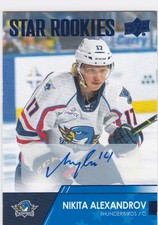 2021-22 Upper Deck AHL - Star Rookies Autographs #103 NIKITA ALEXANDROV R/C