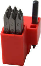 9pcs Heavy Duty Steel Stamp Uppercase Number 1/16" 1.5mm Hand Stamping Character