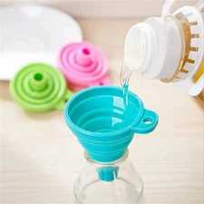 Funnels Kitchen Collapsible Set Foldable Food Graded Small Silicone Funnels 1pc