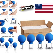 Vacuum Suction Cupping Cups Set for Relaxation and Improved Blood Circulation