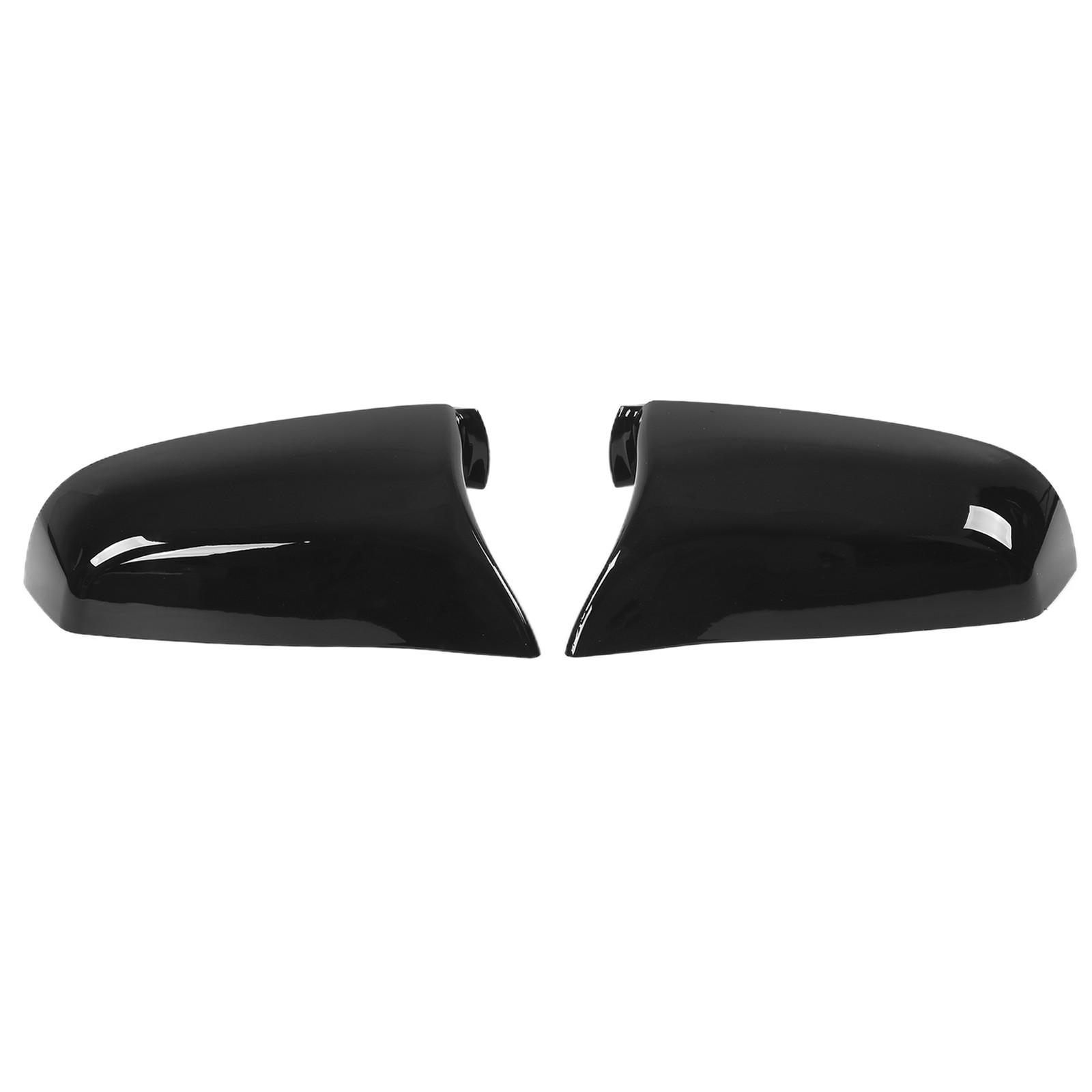 ­Glossy Black 2pcs Side Door Mirror Cover 51167187431 For E60 E61 F10 F11 F01 F