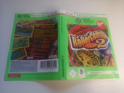 Rollercoaster Tycoon 2 - PC Frontcover + Backcover Gebraucht