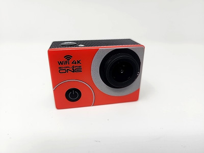 Explore One 4K WiFi Action Camera 88 83021 Red Black Tested Works