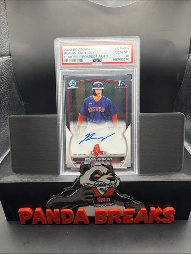 2023 Bowman Chrome Roman Anthony 1st Prospect Auto PSA 10 Gem MT CPA-RA