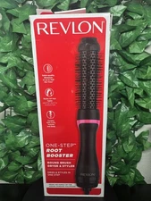 REVLON One-Step Hair Dryer and Styler, Root Booster Round Brush, 1.5 Inch