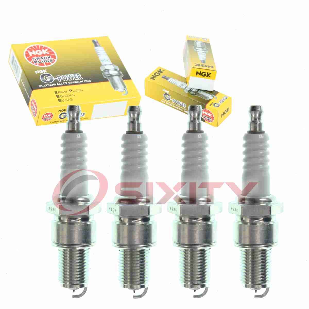 4 pc NGK G-Power Spark Plugs for 1989-1991 Chevrolet Tracker 1.6L L4 ns