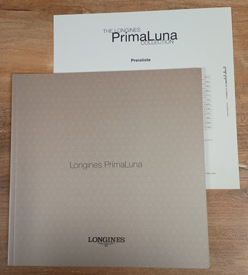 Longines Uhr Katalog 2009 PrimaLuna mit Preisliste