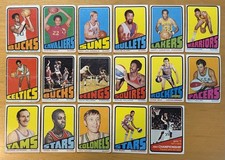 1972-73 Topps Basketball Lot 17 With Stars, RC, & ABA Low Grade