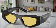 PRADA PR B19S 16K455 Black Yellow 52 mm Men's Sunglasses