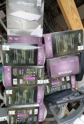 8x Cases 10 Bed pads Attends Premier Underpads 31x35'' overnight Reposition 350lb