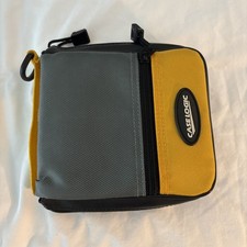 Vintage Case Logic 24 CD/DVD Wallet Binder Case - Yellow Grey Nylon