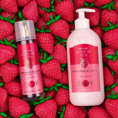 Die Apotheke pflegt gut Erdbeere & Milch Body Set