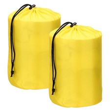 Drawstring Bag, Storage Bags, 9x16"  2Pcs  Yellow