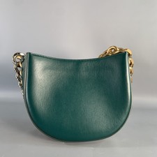 STELLA McCARTNEY Green Faux Leather Chain Str...