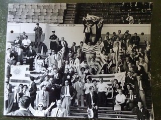 World Cup 1966 Uruguay supporters at Wembley Vs England Original Press Photo
