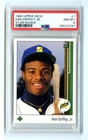 KEN GRIFFEY JR.~1989 UPPER DECK STAR ROOKIE #1 PSA-8 NM-MT CENTERED MLB RC CARD