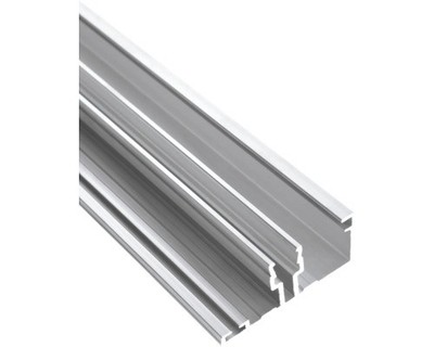 Gutta Alu Randprofil ohne Lippengummi für 10+16 mm Doppelstegplatten L = 3000 mm