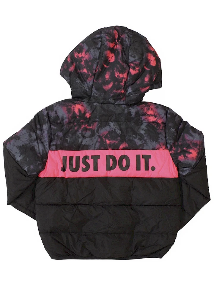 Nike Little Kid's Zip Front Hooded Puffer Jacket - Image 2 of 2