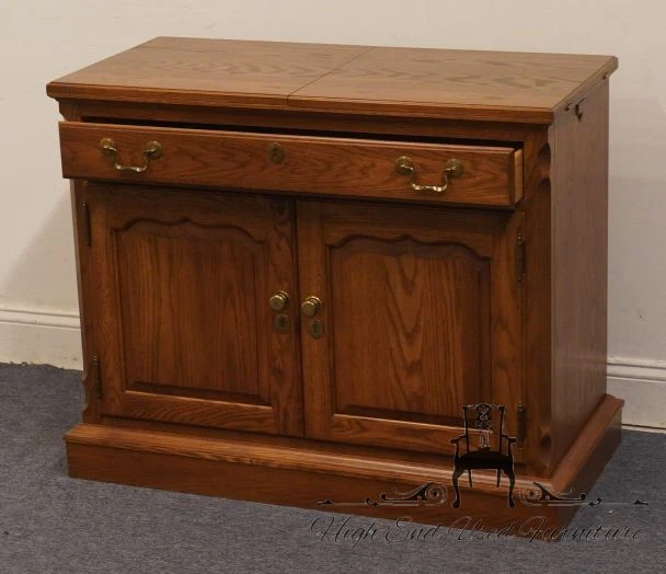 PENNSYLVANIA HOUSE Carvalho Maciço Estilo Country Rústico 74" Flip-Top Servidor Buffet... - Imagem 3 de 4