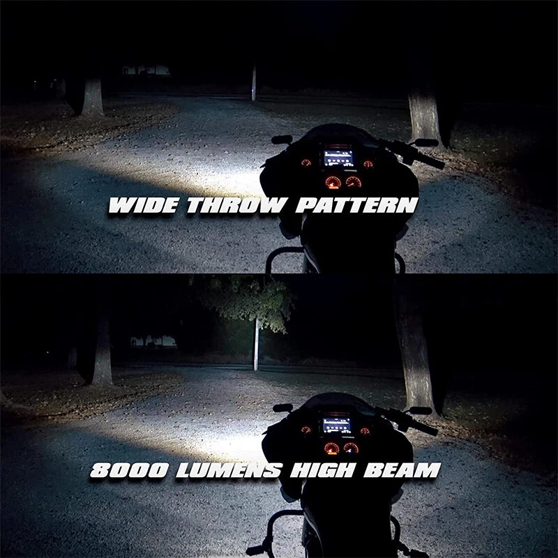 Faro LED DRL apto para Harley Road Glide FLTR FLTRX FLTRXS FLTRU 2015-2023 EE. UU. Foto 4 de 4