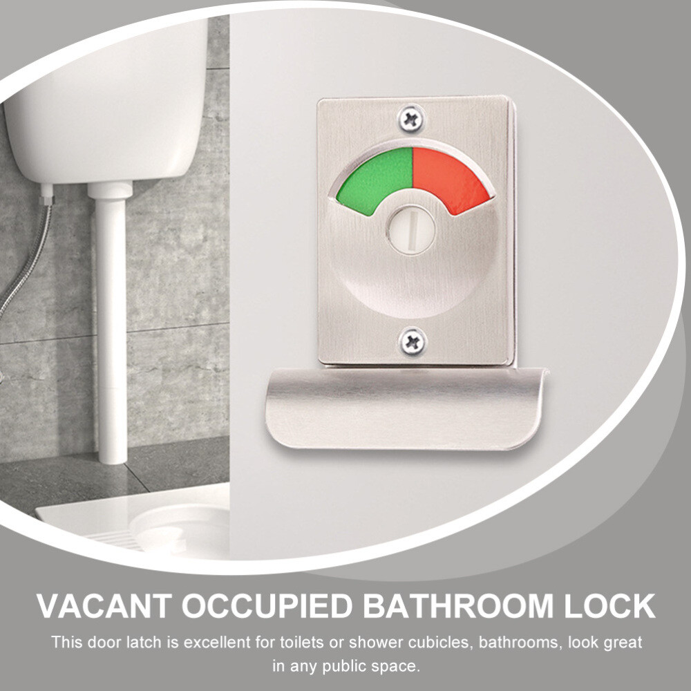 3 Sets Bathroom Door Lock Indicator Toilet Commercial Locks Handle RV