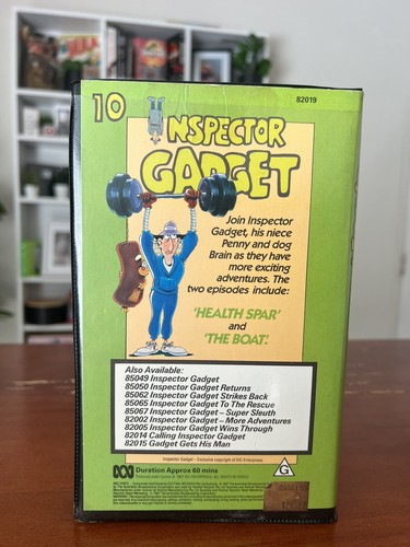 Inspector Gadget Volume 10 VHS Clamshell Vintage 1987 Animated ABC Video - Picture 2 of 2